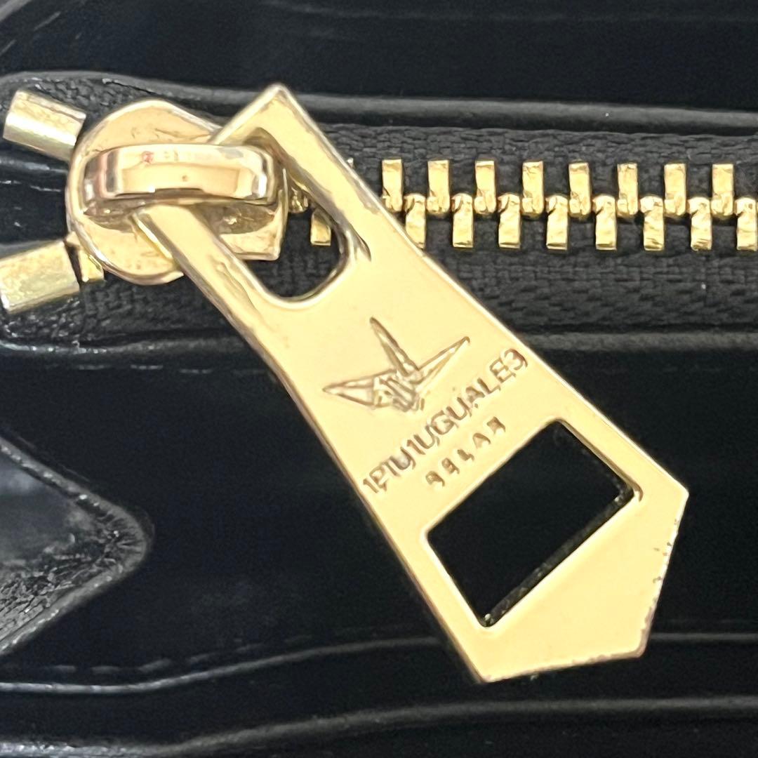 ✨美品✨ウノピュウノウグァーレトレ 長財布 ラウンドジップ 黒 ゴールド金具