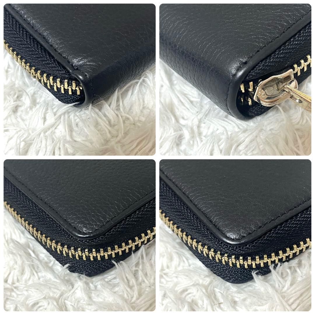 ✨美品✨ウノピュウノウグァーレトレ 長財布 ラウンドジップ 黒 ゴールド金具