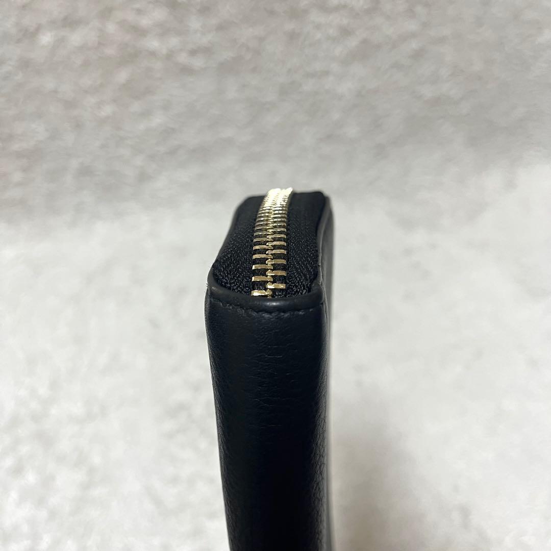 ✨美品✨ウノピュウノウグァーレトレ 長財布 ラウンドジップ 黒 ゴールド金具