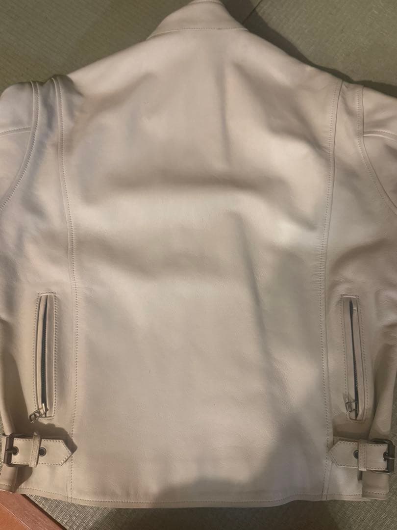 BATES オフホワイト レザージャケット