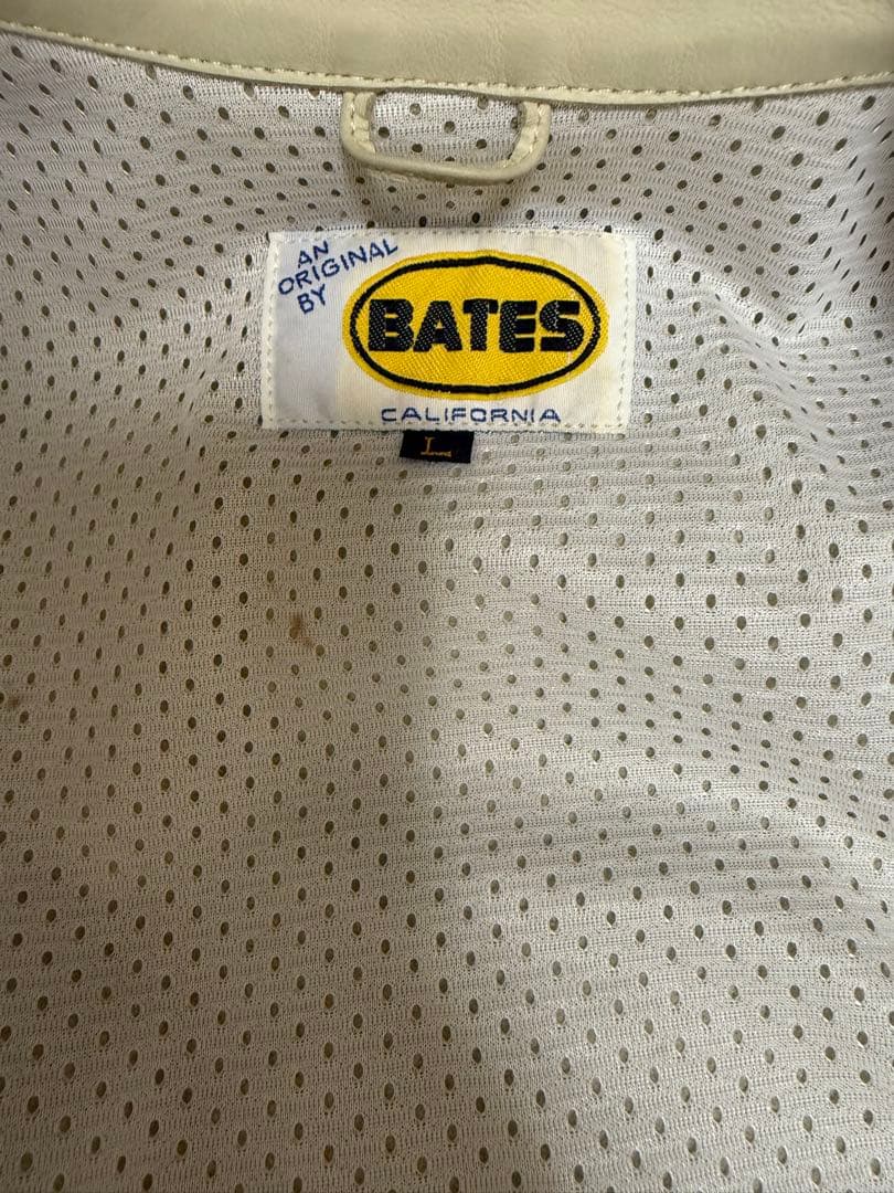 BATES オフホワイト レザージャケット