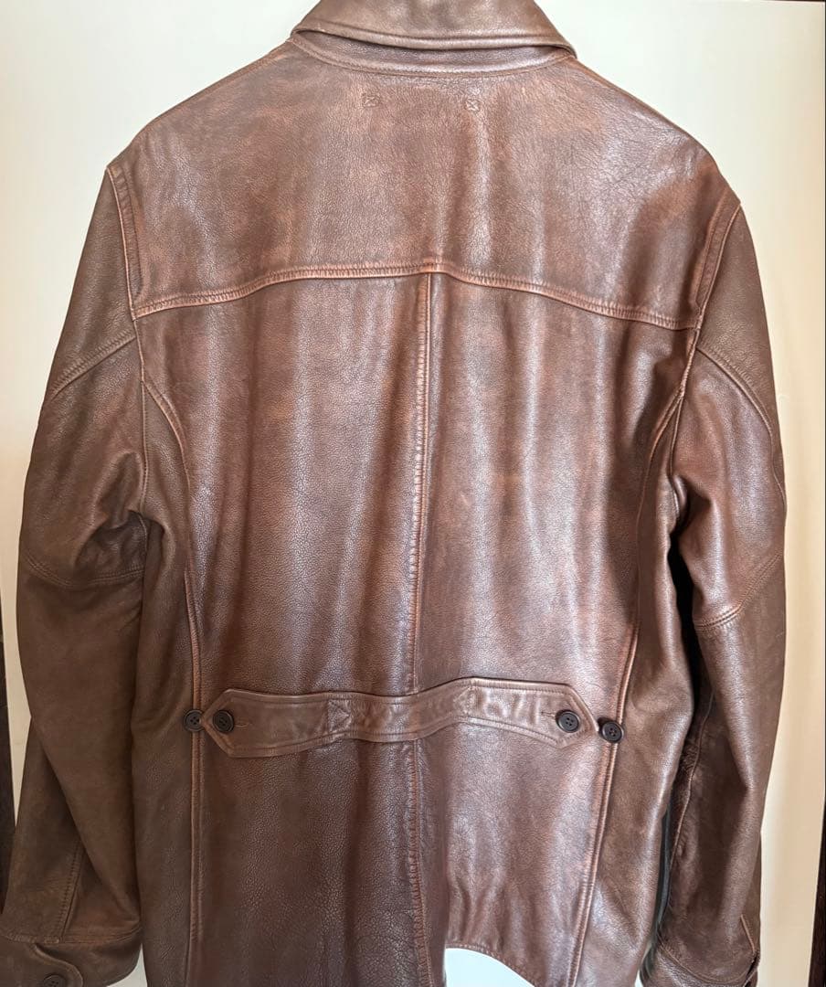 RRL 2023 レザードライバーコート　サイズL