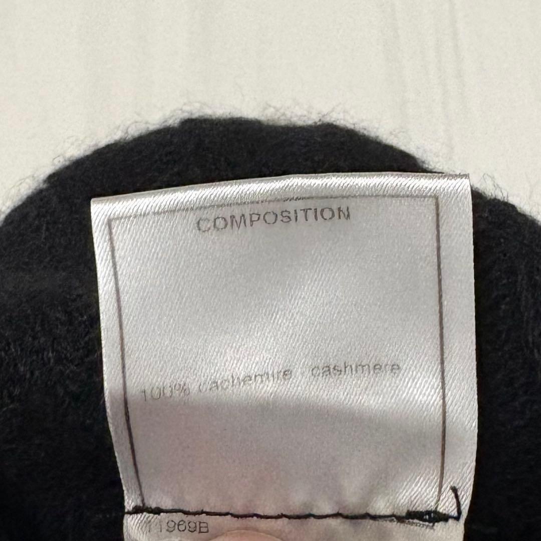 CHANEL カシミヤ100% タートルネック ニットベスト ブラック 38