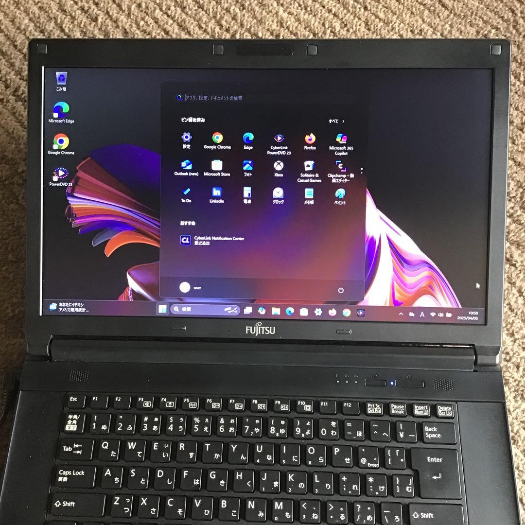 ★富士通　LIFEBOOK 最新Win11Pro Core i5 / 8GB
