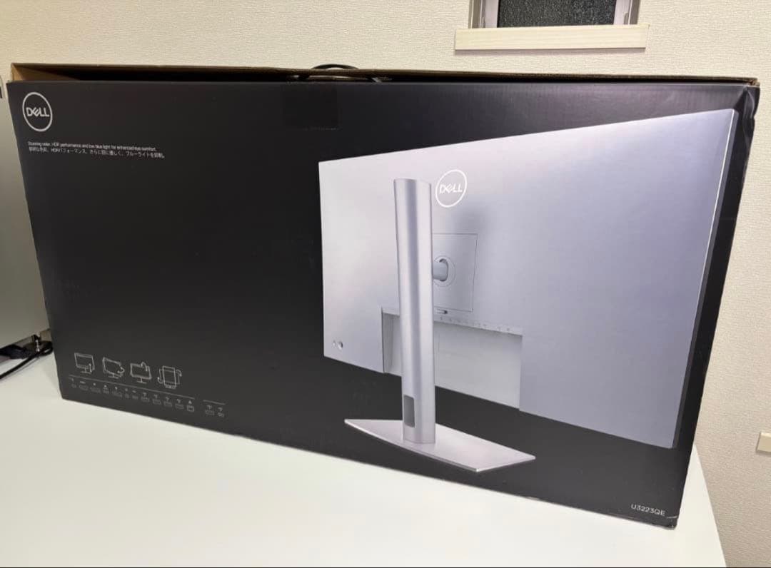Dell U3223QE 32インチ 4K IPS Black 元箱付 美品