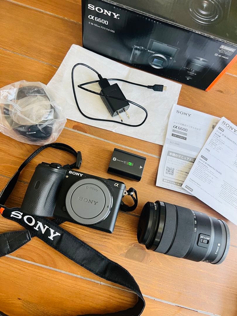 【ほぼ未使用】SONY α6600 ミラーレス一眼カメラ 35-56mmレンズ付