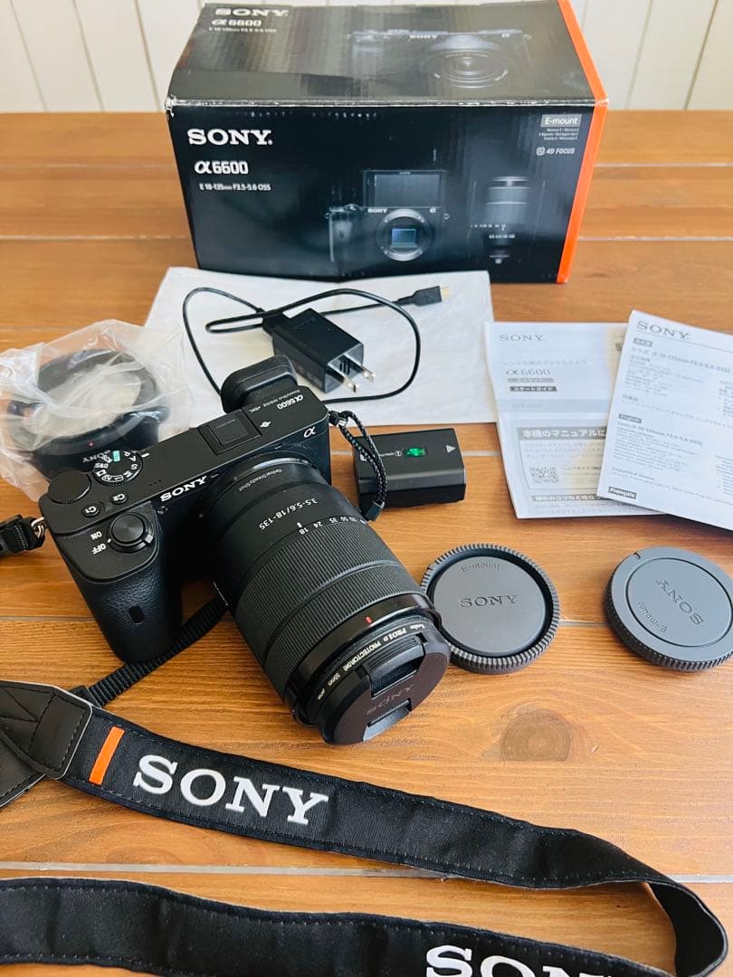【ほぼ未使用】SONY α6600 ミラーレス一眼カメラ 35-56mmレンズ付
