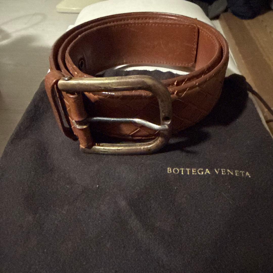 BOTTEGA VENETA ベルト　ブラウン32インチ