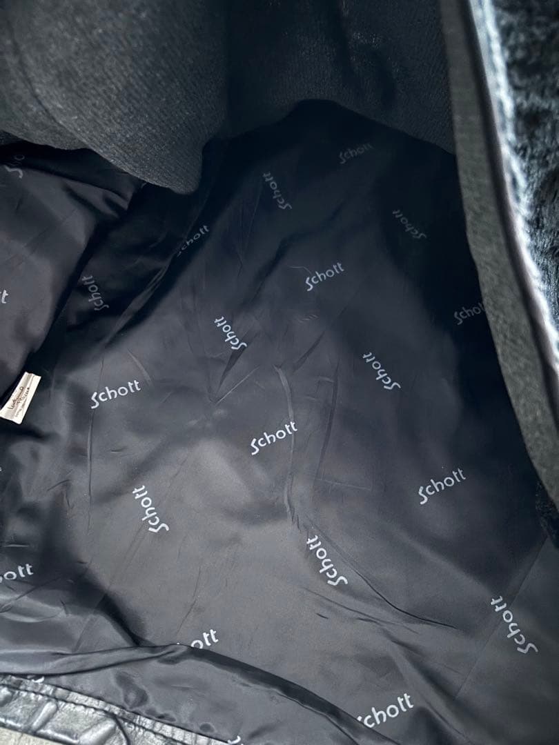 USA製　Schott シングルライダースジャケット　牛革　643 サイズ38