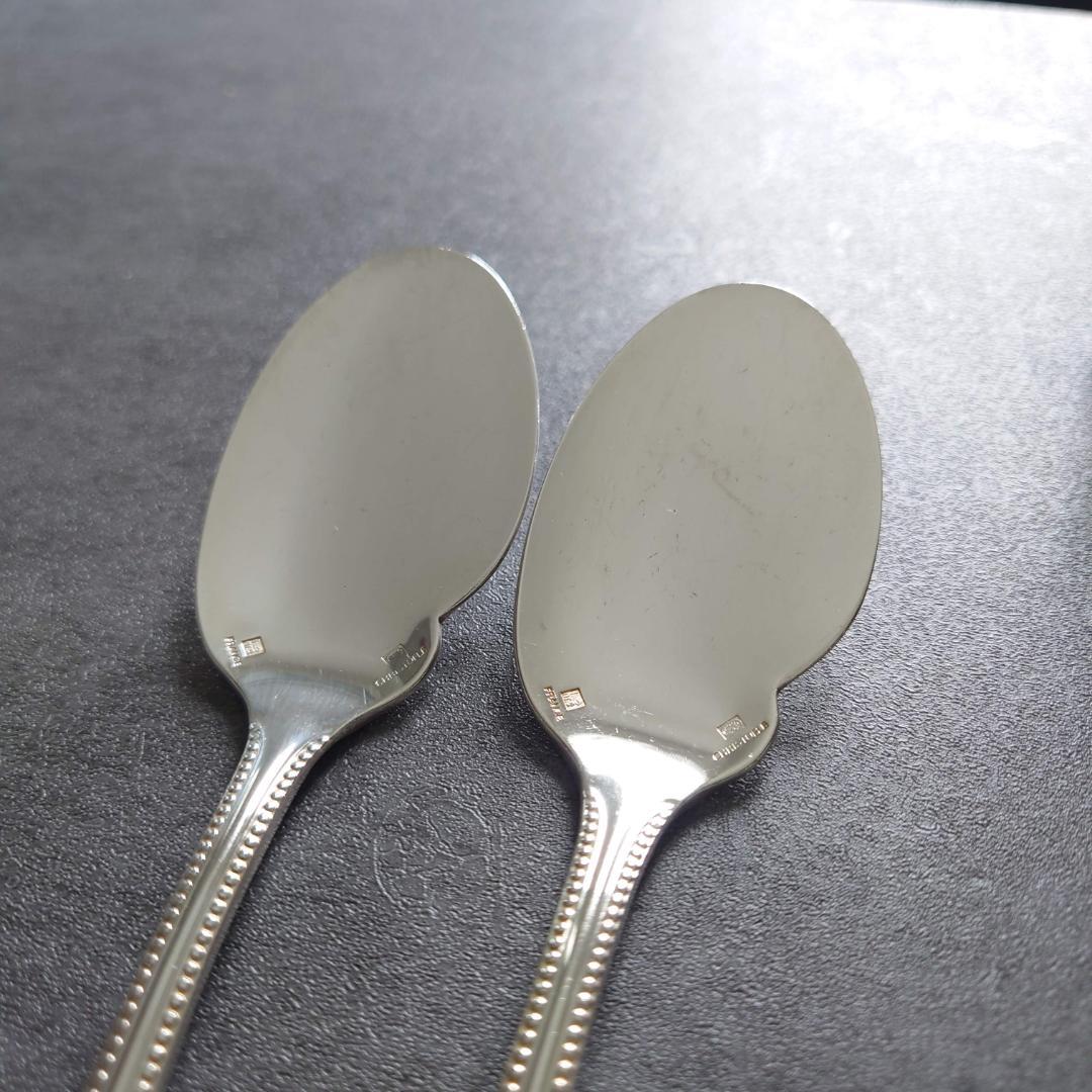 極希少 クリストフル パール ソーススプーン 2点