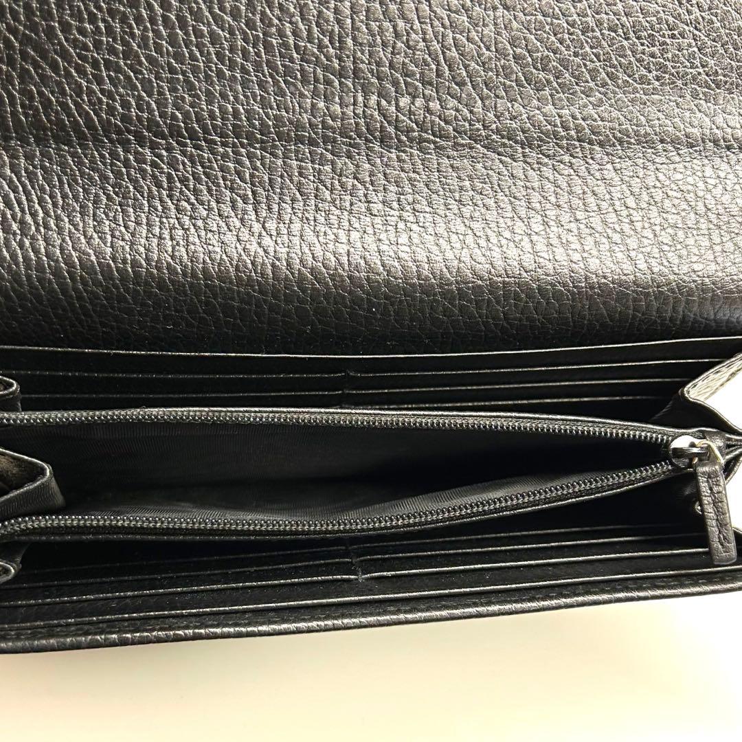 超美品　GUCCI グッチ インターロッキング　G 長財布　レザー メンズ