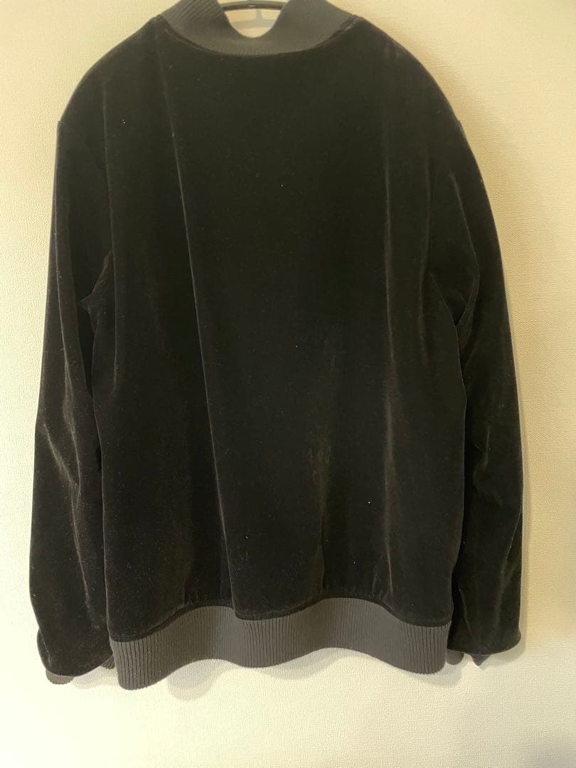 希少 グラム スカジャン ブラック 刺繍 熊 リバーシブル