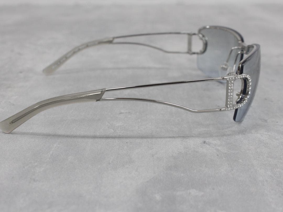 ▲Dior/ディオール サングラスラインストーン レディース ブルー系