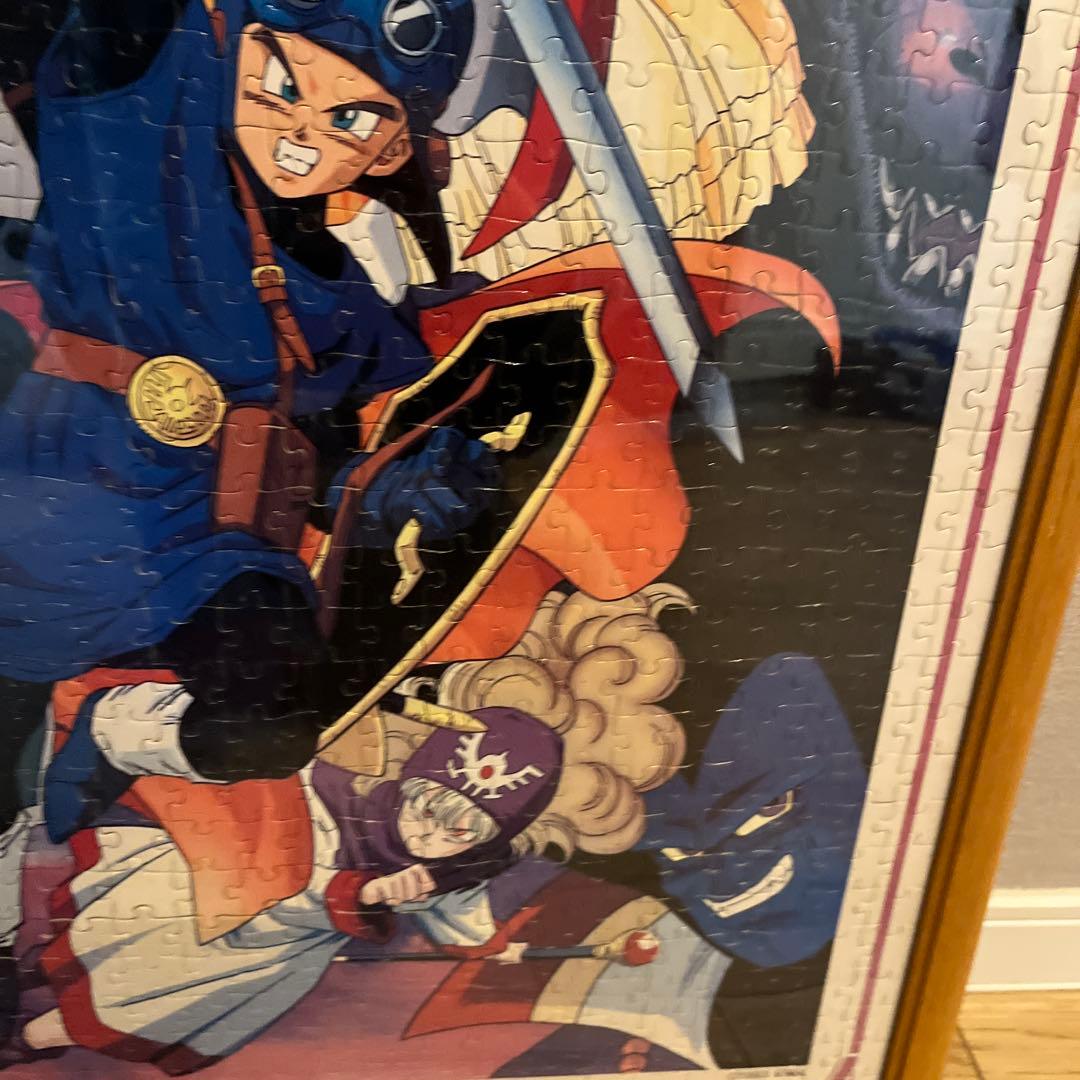 リメイク決定　当時物　90s ドラクエ1.2 糊付け済み完成パズル　鳥山明