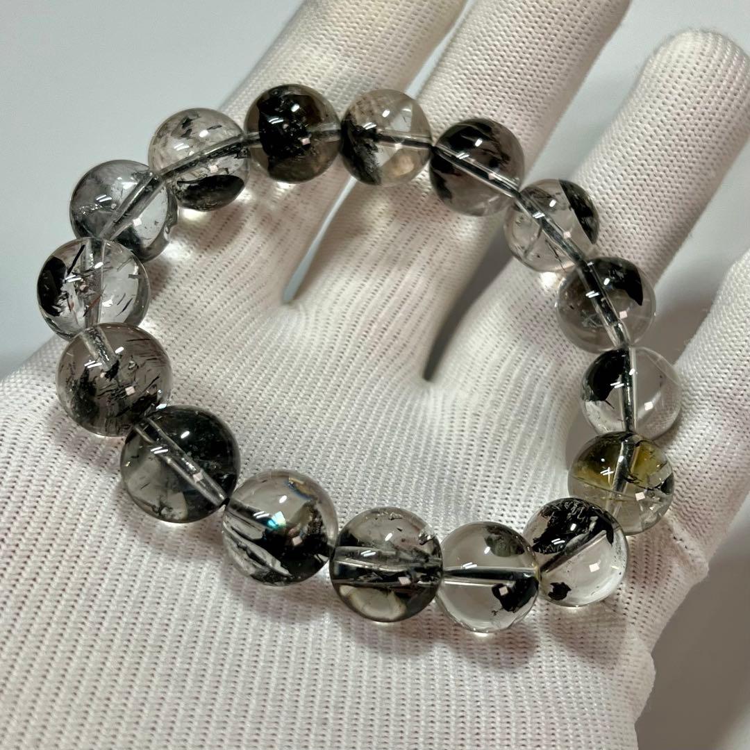 高品質　ハーキマーダイヤモンドブレスレット　透明感きれい　4