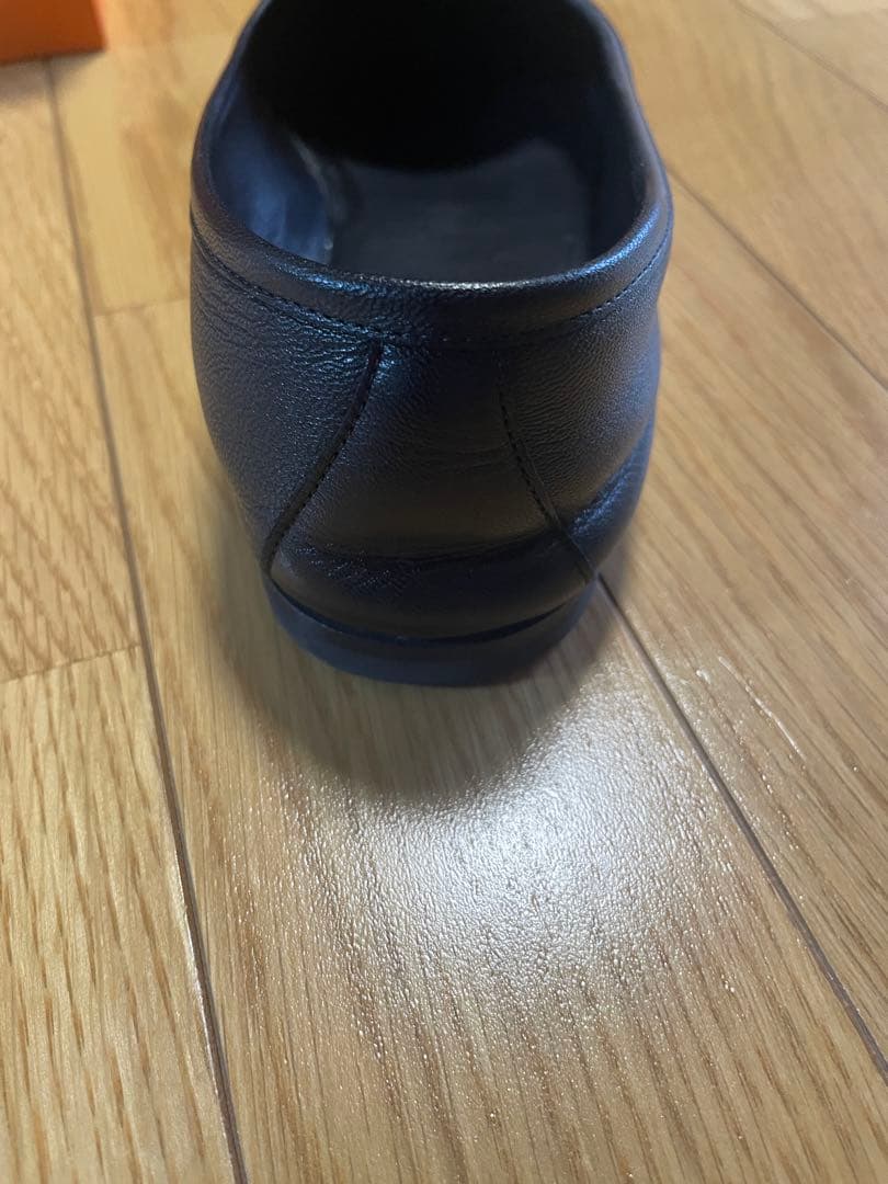 HERMES モカシン　ジュリア　38 黒