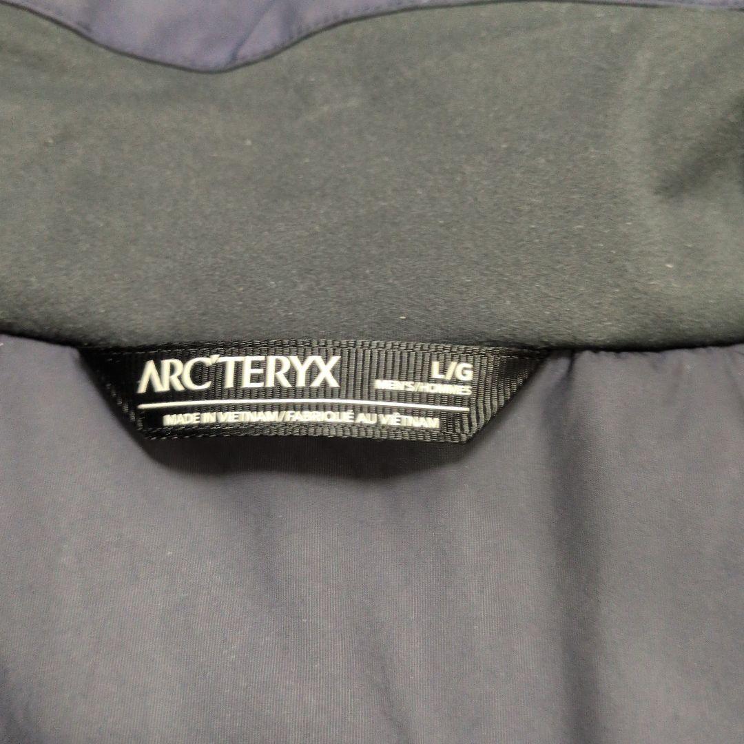 アークテリクス レイルインサレーテッドジャケット L ブラックサファイア