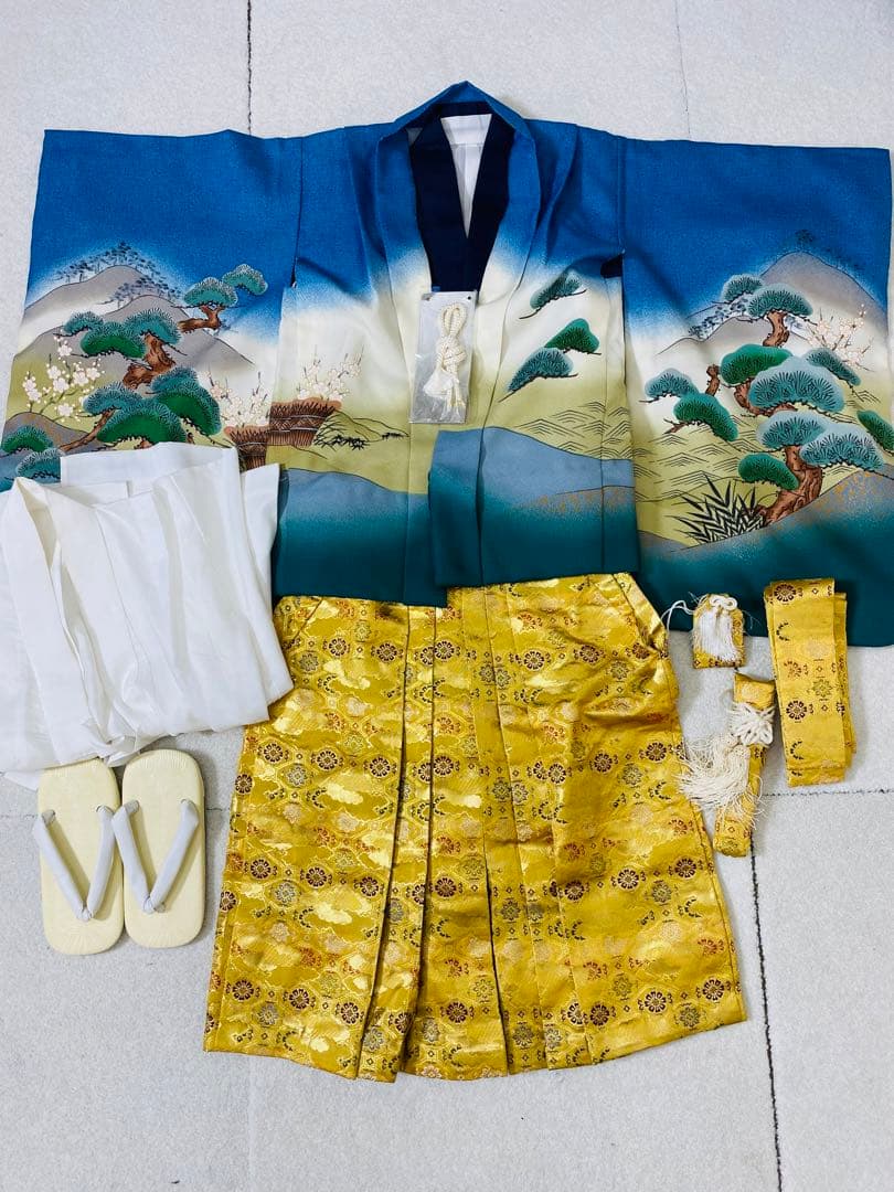 7681. 【極美品】七五三 5歳 男の子 豪華9点セット