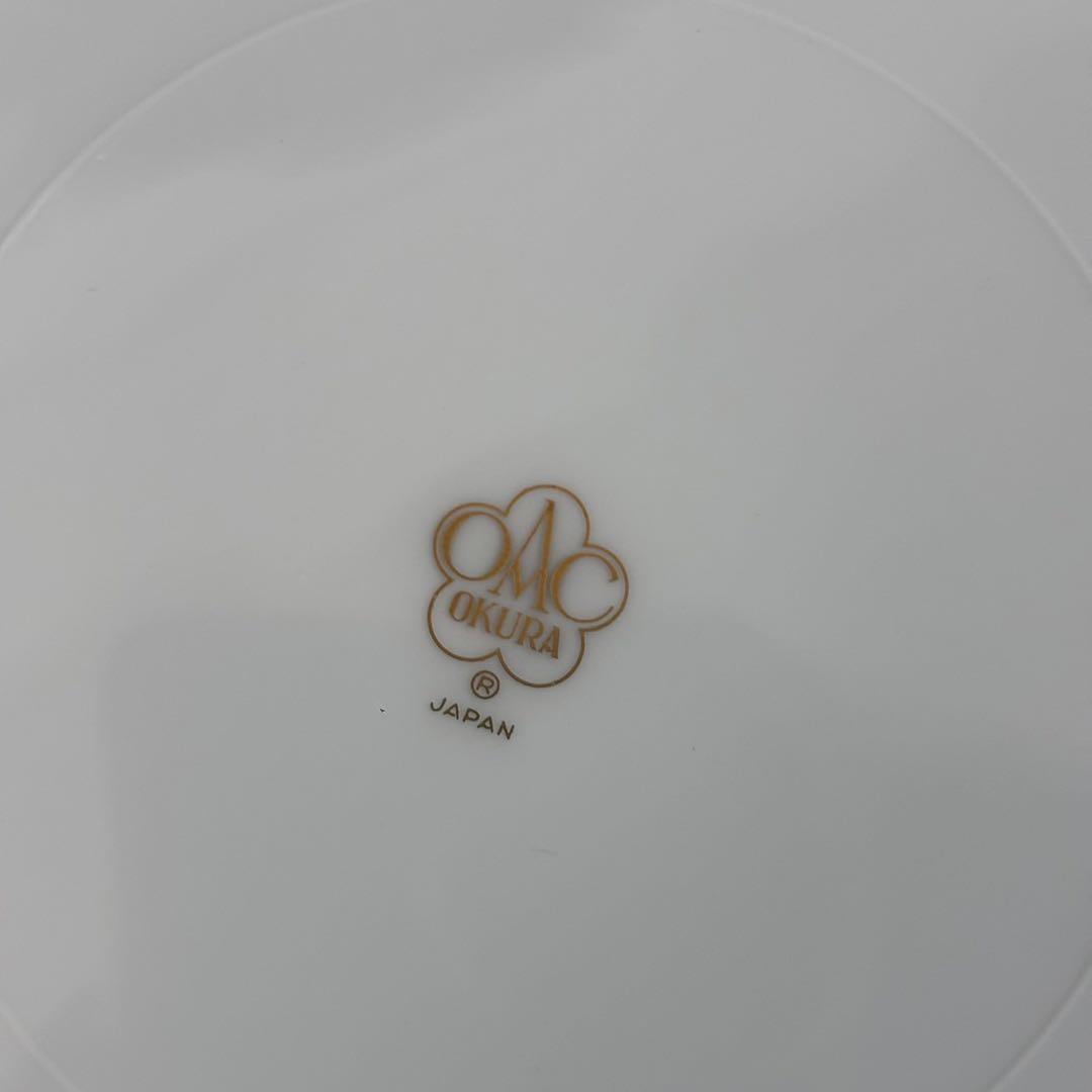 極美品‼︎大倉陶園　片葉金蝕プレート6枚セット　箱付き未使用　希少