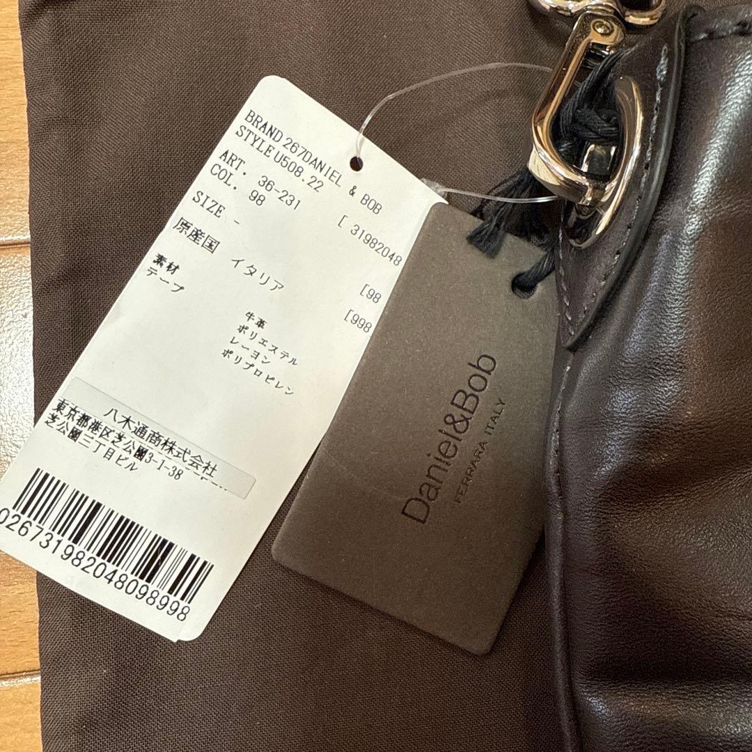 新品　Daniel&Bobダニエル&ボブ　レザーショルダーバッグ RODI