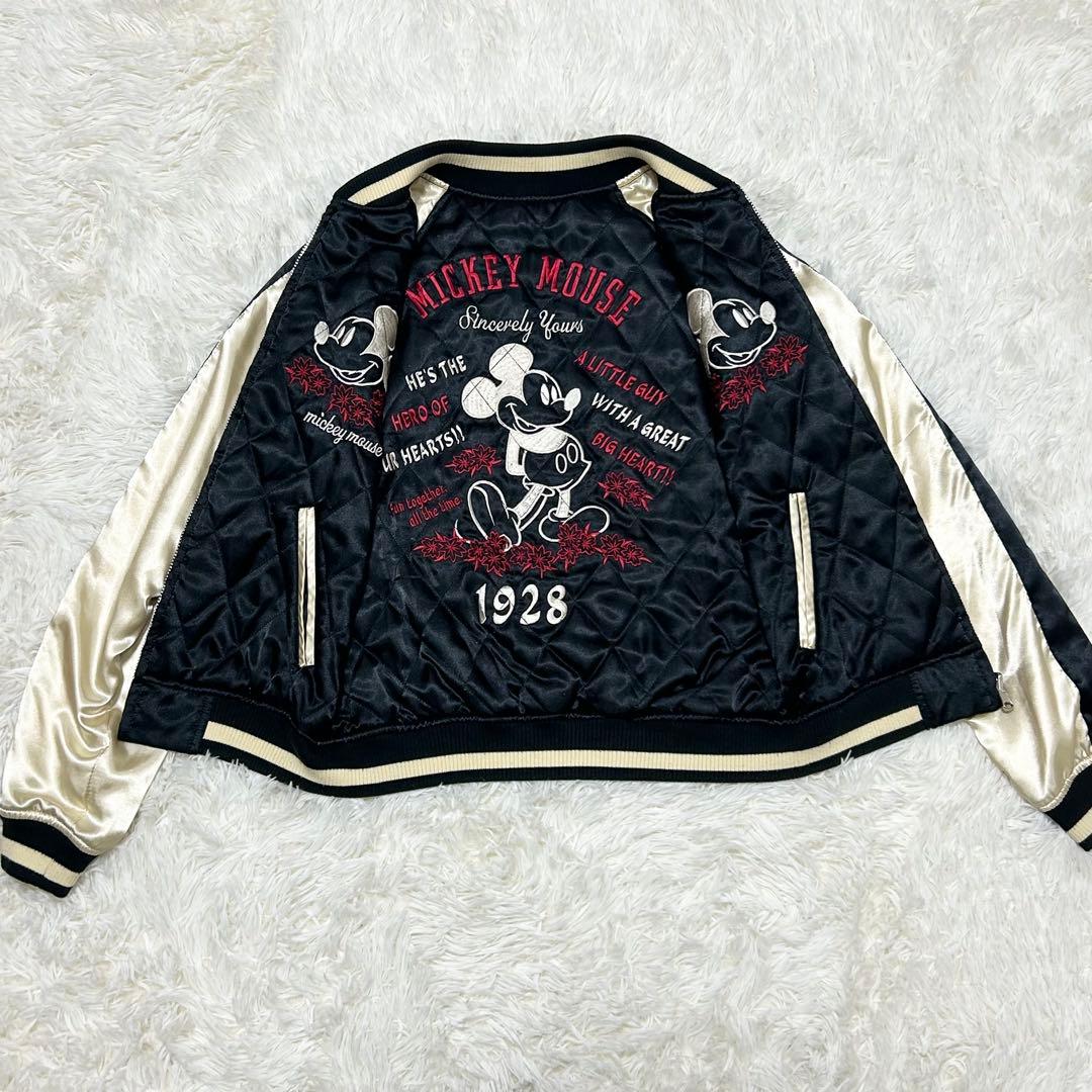 Disney　ディズニー　リバーシブルスカジャン　黒