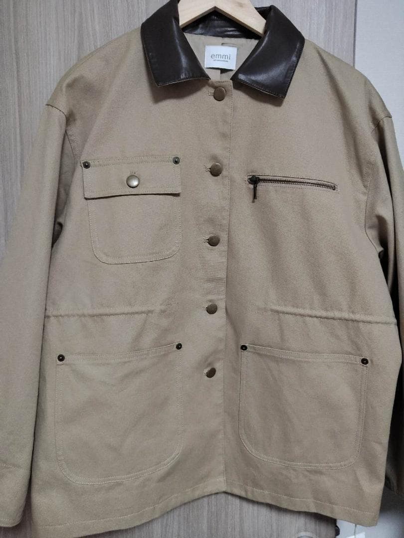 タグ付き新品 emmi コットンカバーオールジャケット