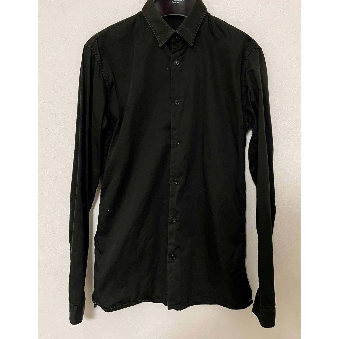 04AW Dior Homme ディオールオム ブラックシャツ 37