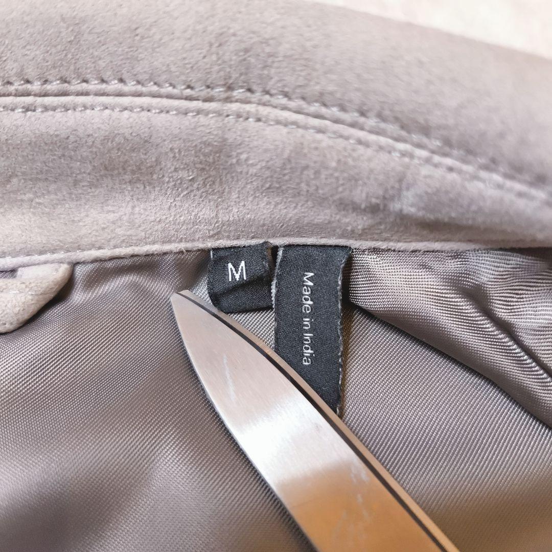 名作 Theory JAMIE ラムスキンス エード ブルゾン グレージュ M