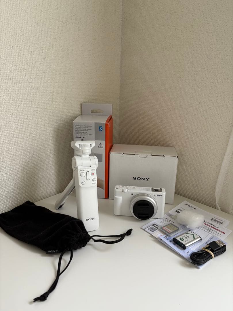 sony zv-1f コンパクトデジタルカメラ ホワイト SDカード付き
