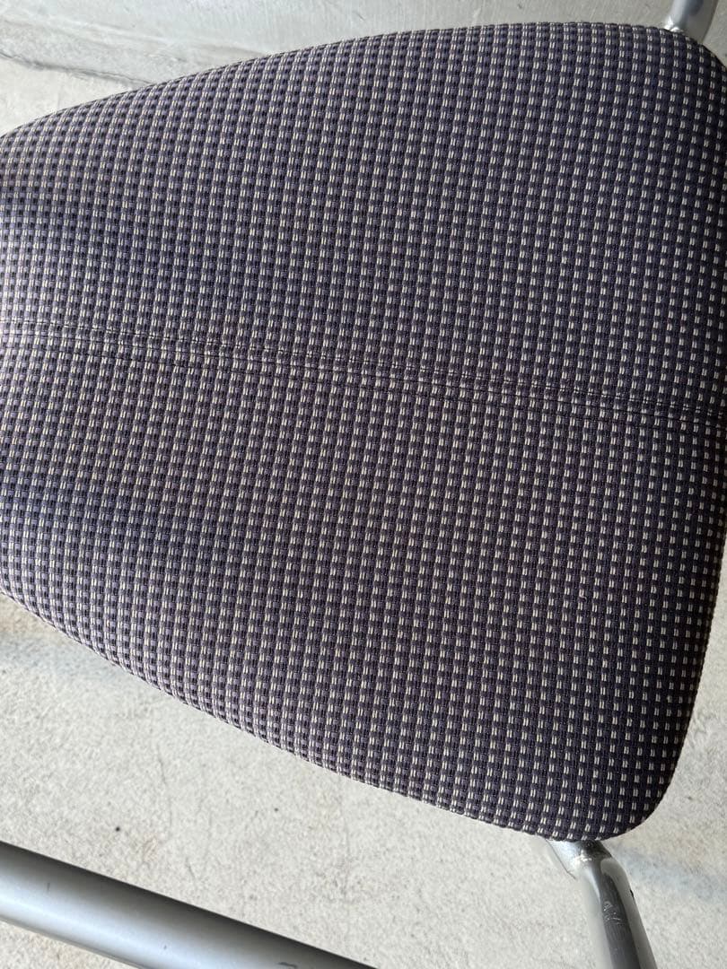 80’sポストモダン　メタルフレームチェア　2脚セット