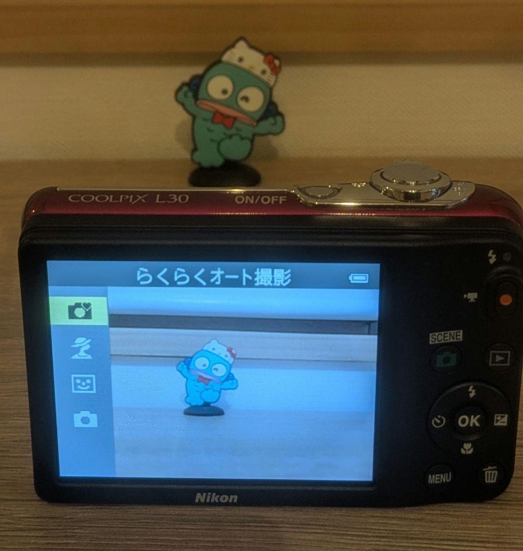 ♥ほぼ新品・未使用品♥ニコン Nikon COOLPIX L30 レッド