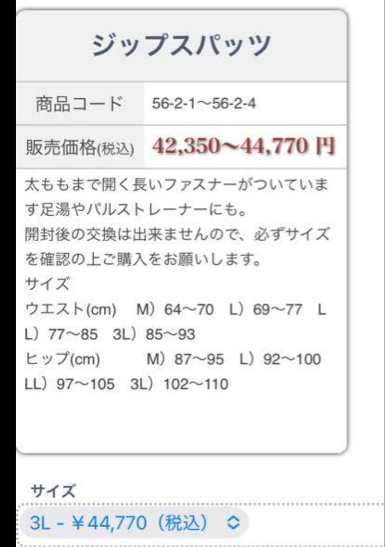 【新品未使用】 YOSA テラウェア 3L上下セット