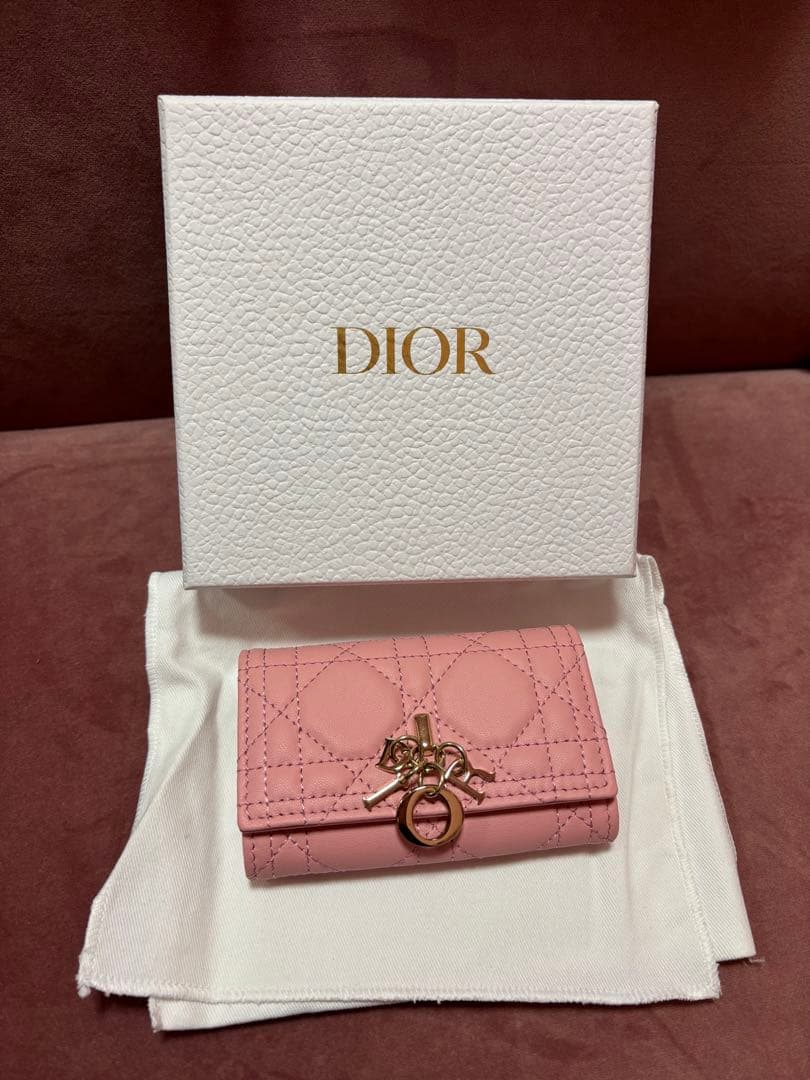 DIOR レディディオール♡レザー キーケース ピンク