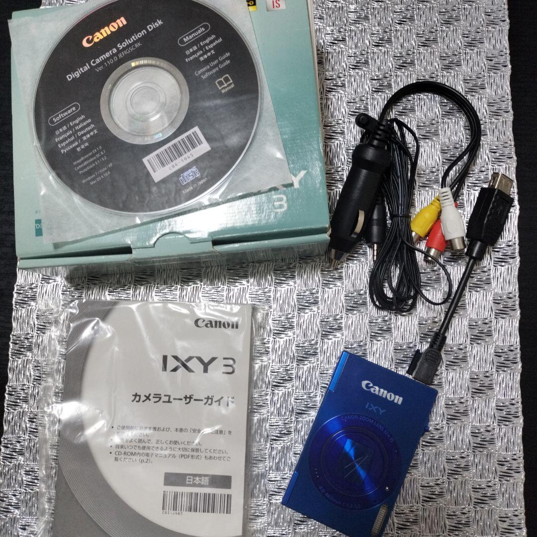 キャノンIXY3　バッテリー充電器　携帯ケース付き