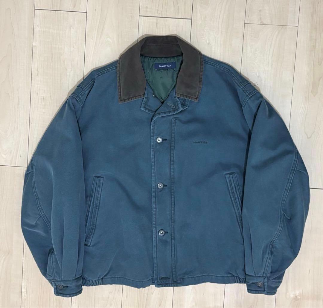 NAUTICA　フリークストア　中綿 クラッシュド ダックブルゾン　Ｌサイズ