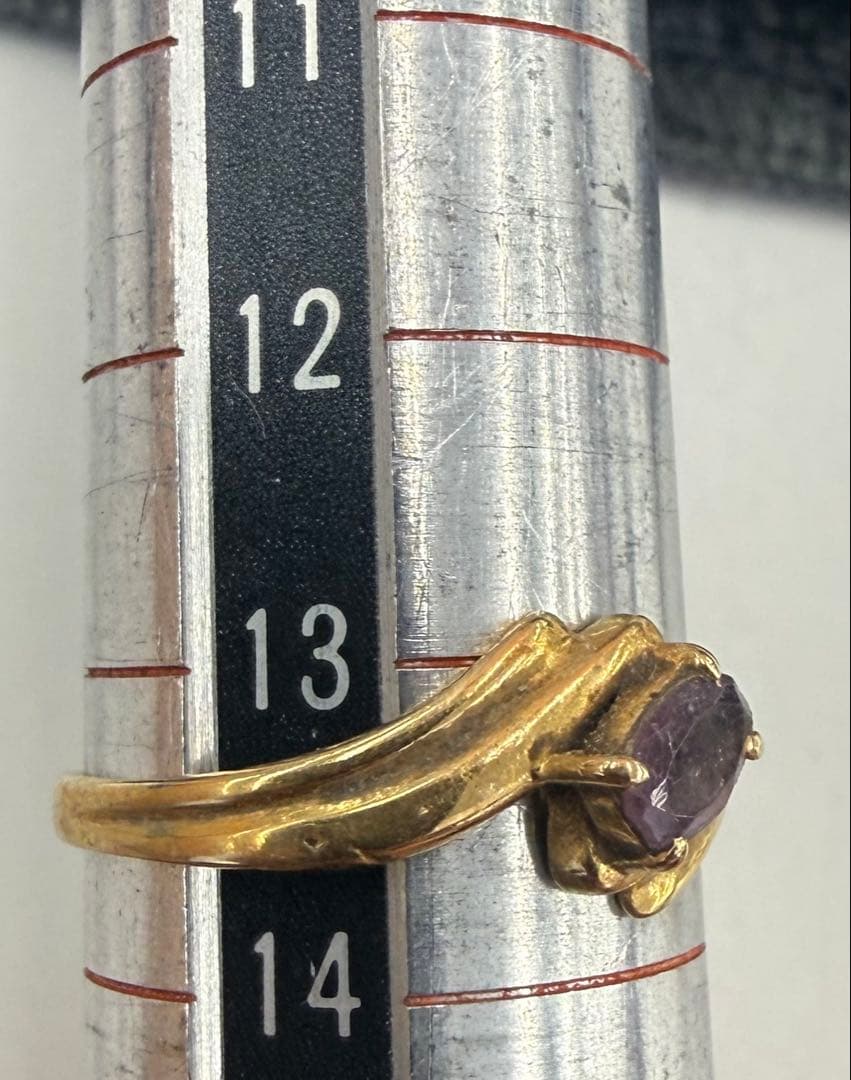 K18 リング　重さ1.3g 13号　 金製品　変形有