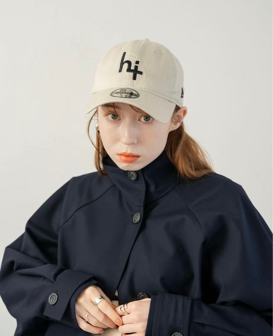 ク*ゲ様 【⚠️新品未使用】hinari×newera コラボキャップ アイボリ