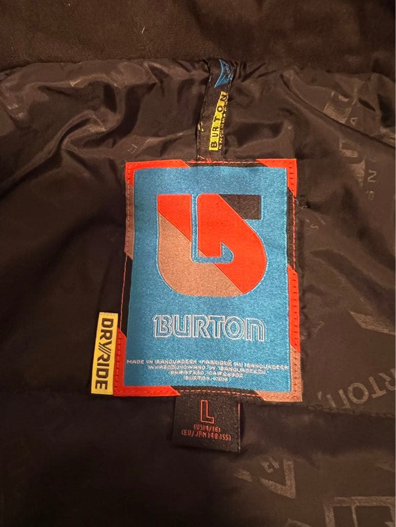 値下げ中　BURTON スノーボードジャケット 赤/黒/グレー