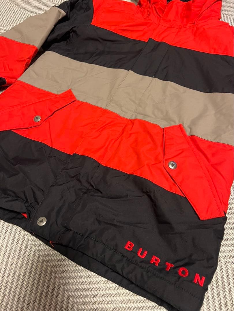 値下げ中　BURTON スノーボードジャケット 赤/黒/グレー