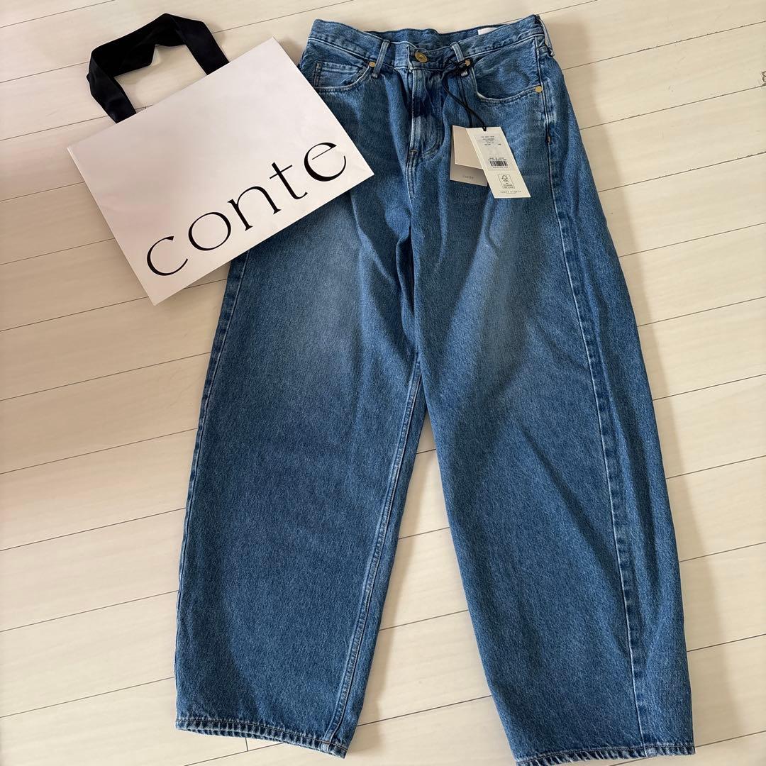 新品未使用　CONTE DEUX ブルーデニム パンツ サイズ24