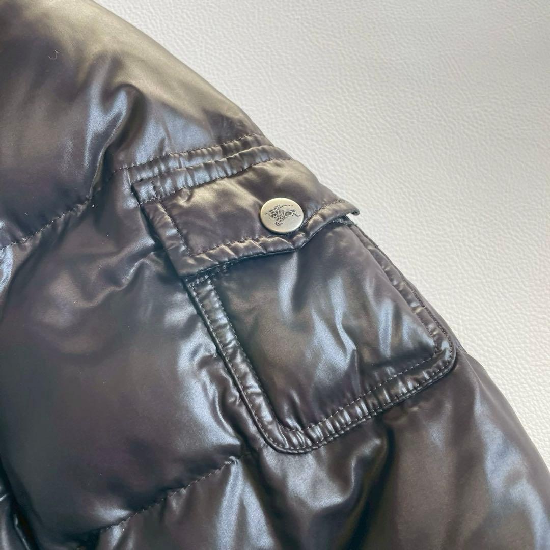 【バーバリーブルーレーベル】2way ダウンジャケット ファー 黒 38