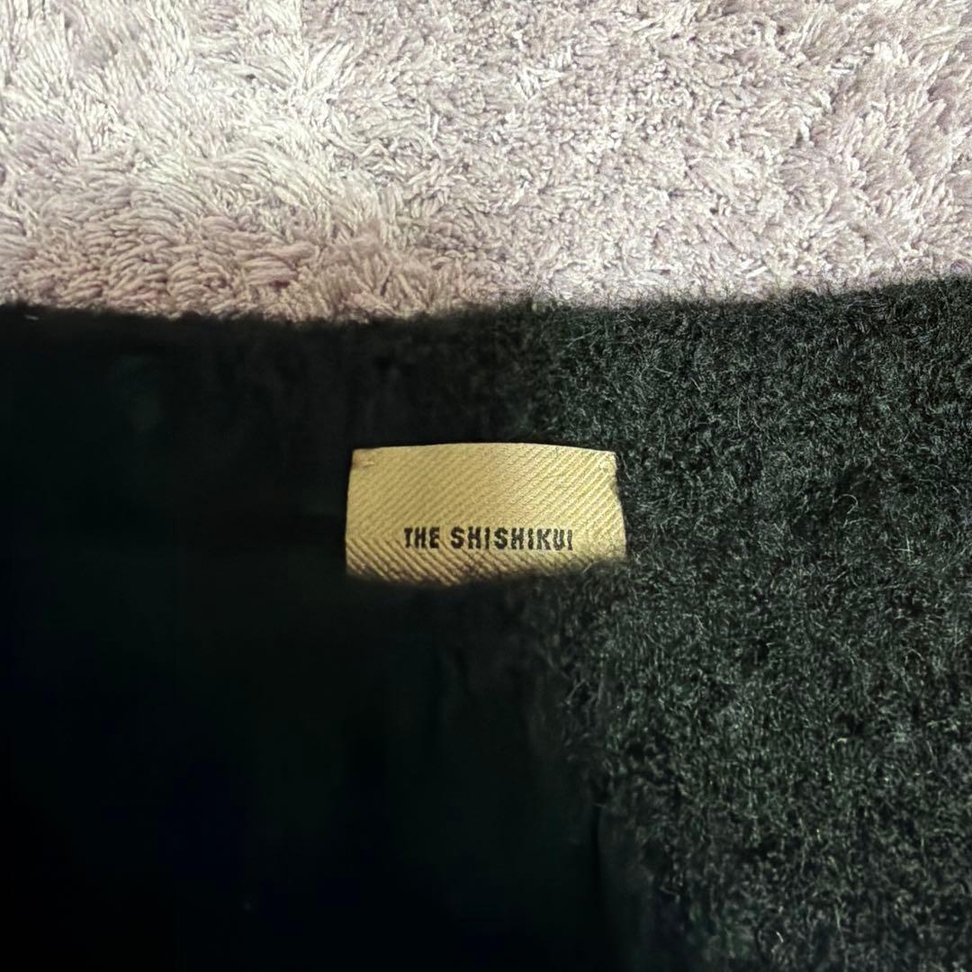 THE SHISHIKU ブラックリブ編みキャミソール