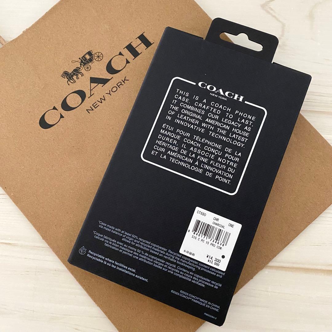 ★ COACH コーチ iPhoneケース iPhone15 PRO対応ケース