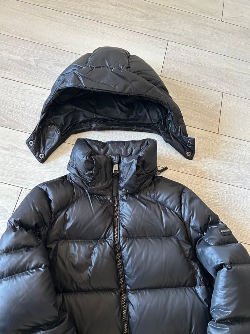 カ*ん様 ボロラルフローレンのロング丈ブラックダウンジャケットクリーニング済み極