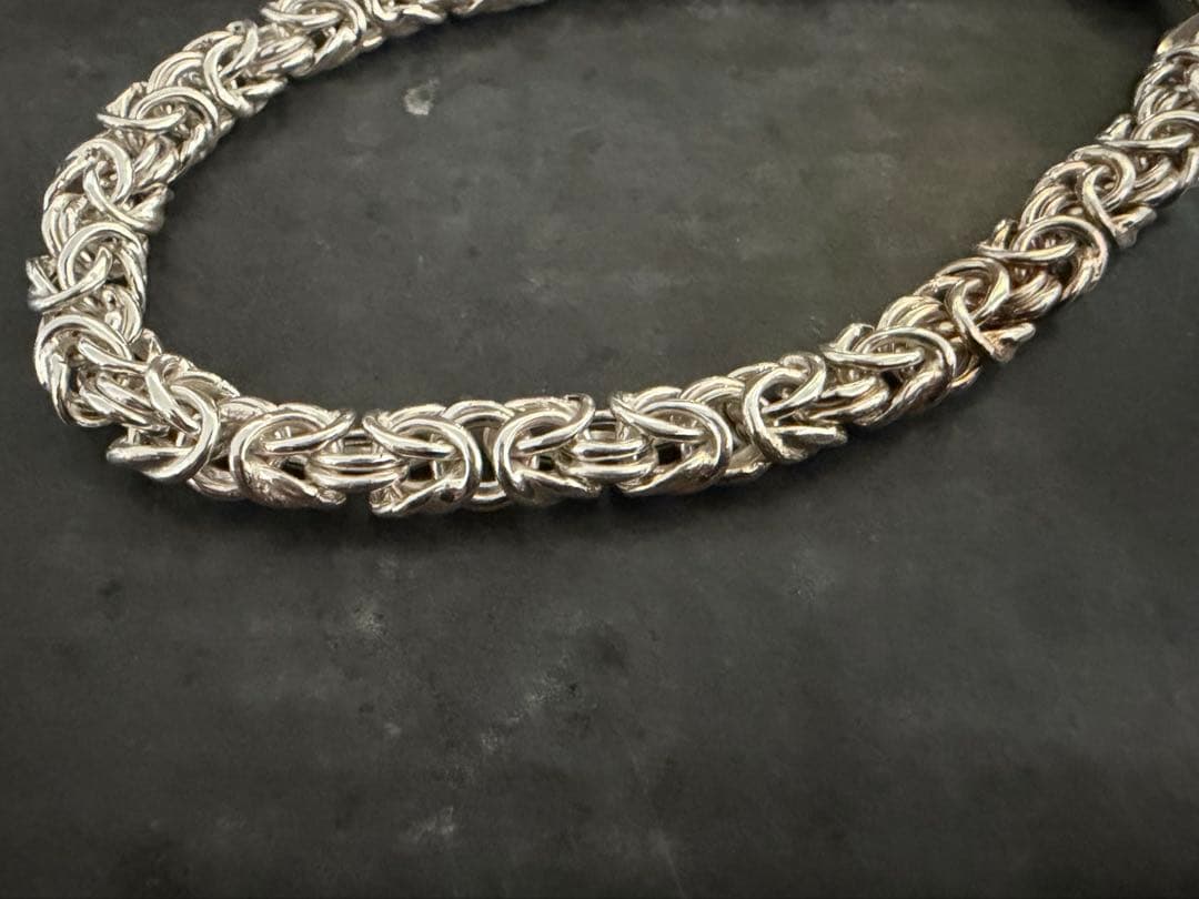 希少　ヴィンテージ　ブレスレット　ビザンチン　チェーン　アンティーク　イタリア