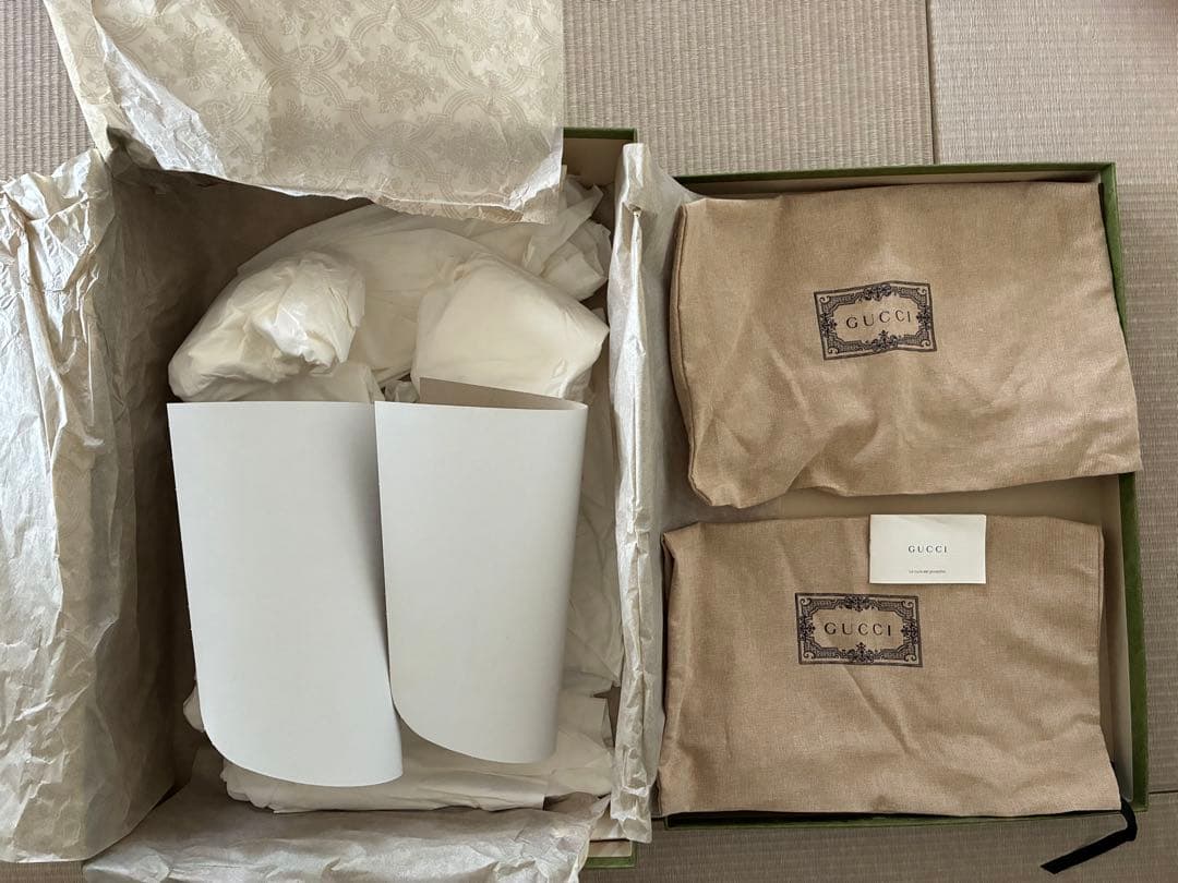 GUCCI マーモント レインブーツ長靴ミドルブーツマットラバーブラック