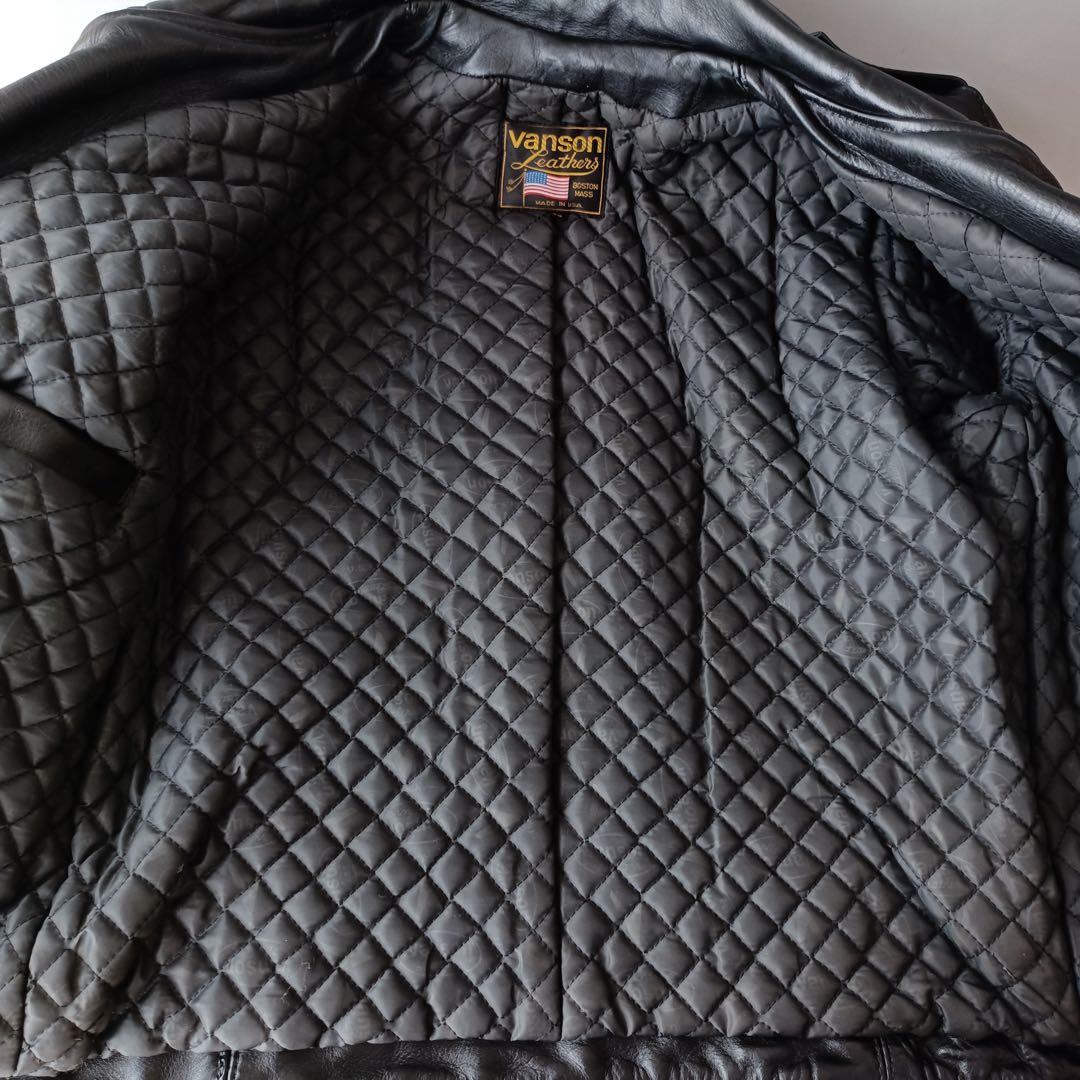 バンソン　ライダースジャケット　メンズ　サイズ36　レザー　Vanson