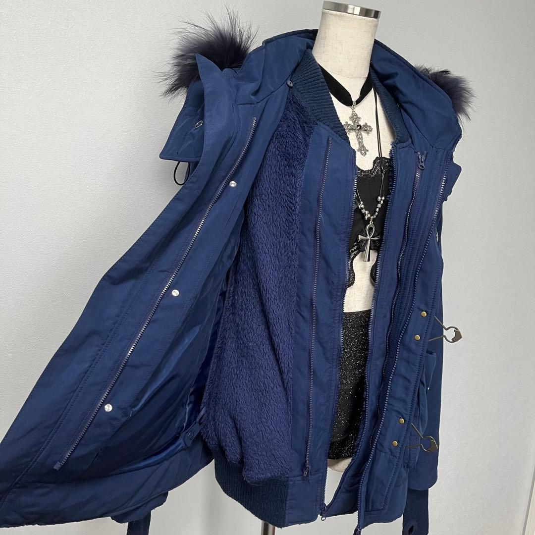 00s y2k 平成ギャル マクブリング ギミック リアルファー ミリタリー