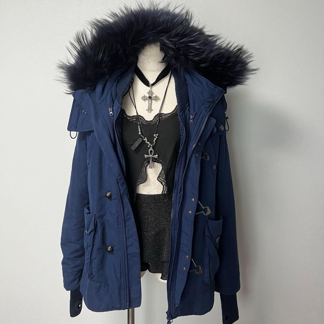 00s y2k 平成ギャル マクブリング ギミック リアルファー ミリタリー