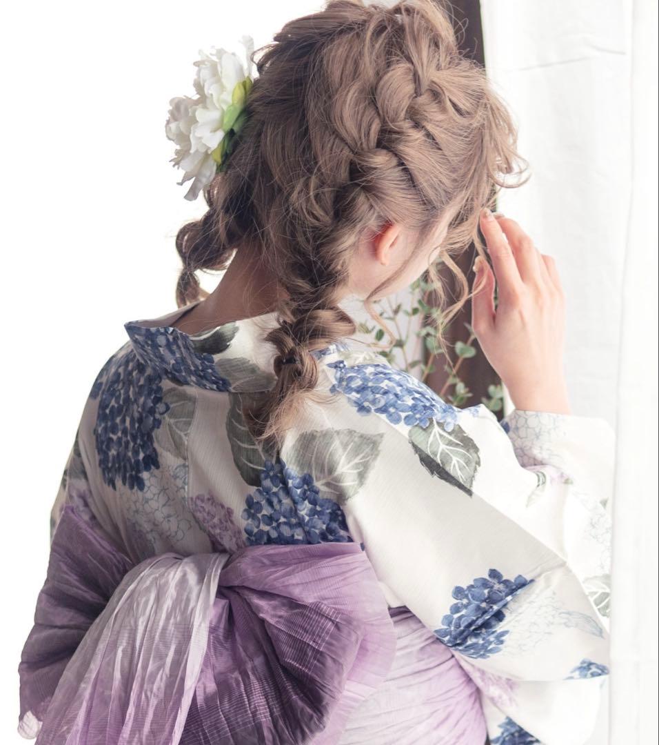 Dita ディータ　紫陽花柄 浴衣・帯セット